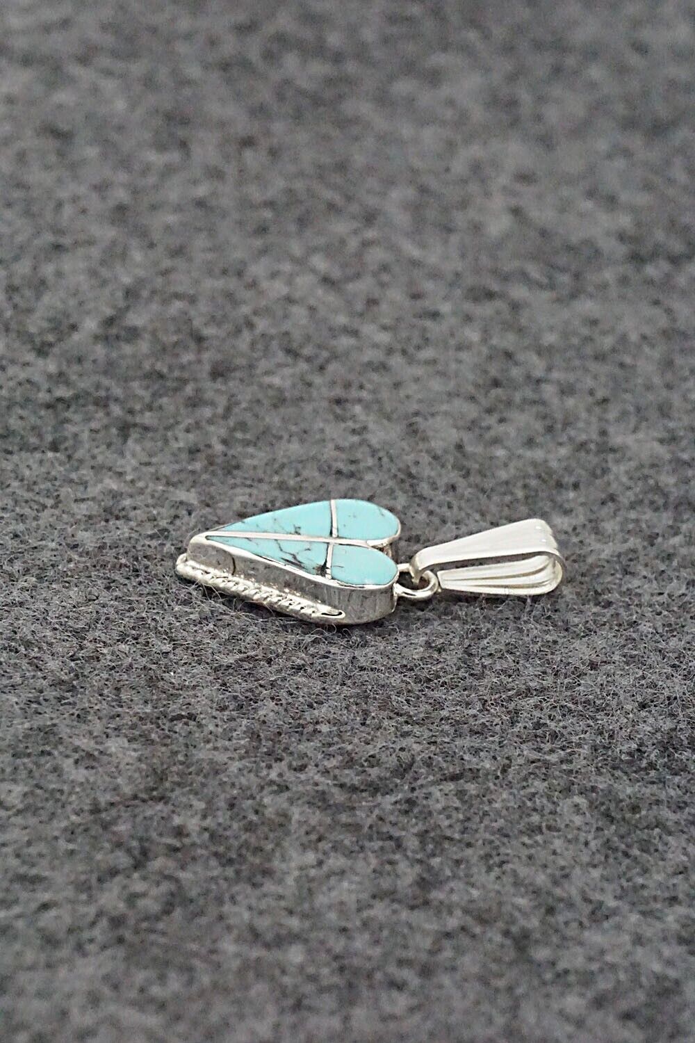 Turquoise & Sterling Silver Pendant - Velda Nastacio