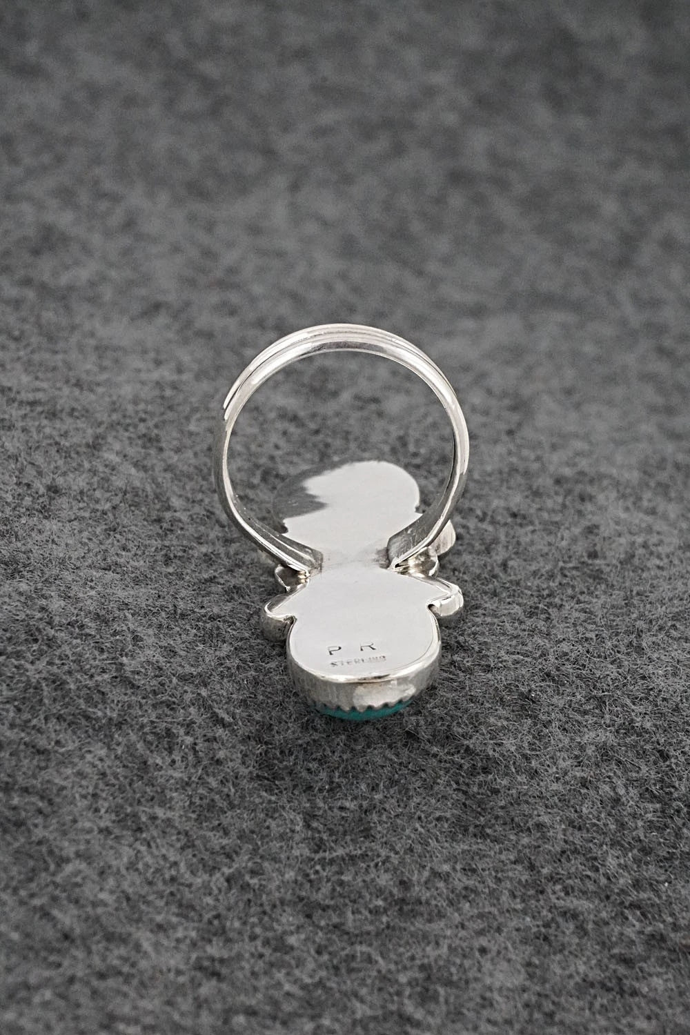 Turquoise & Sterling Silver Ring - Priscilla Reeder - Size 8