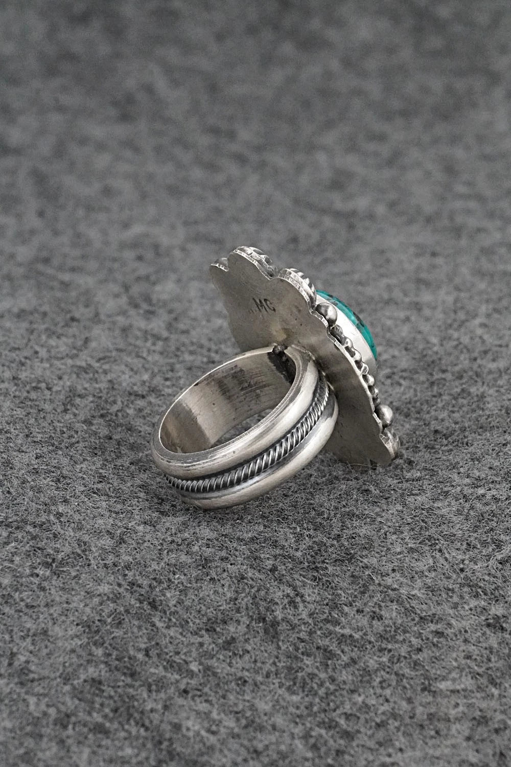 Turquoise & Sterling Silver Ring - Michael Calladitto - Size 7