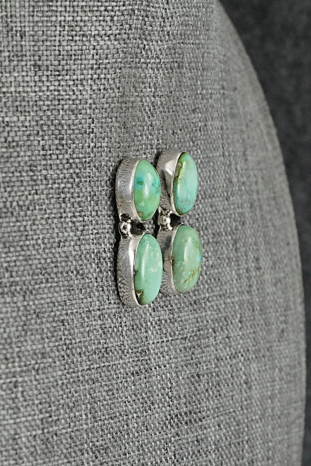 Turquoise & Sterling Silver Earrings - Rena Begay