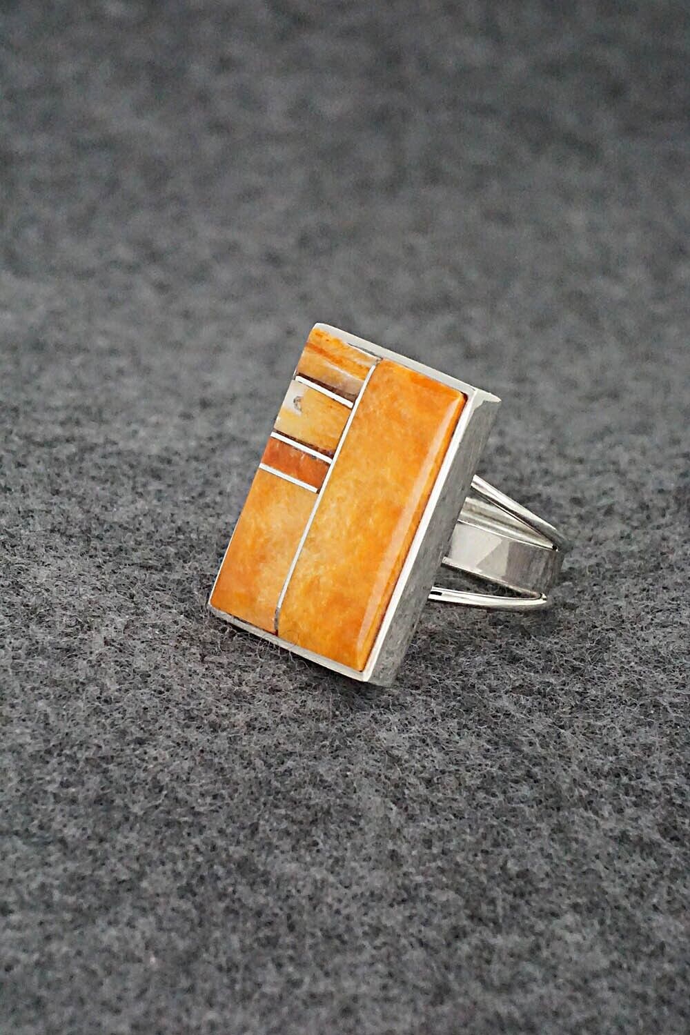 Spiny Oyster & Sterling Silver Ring - Harold Smith - Size 7.5