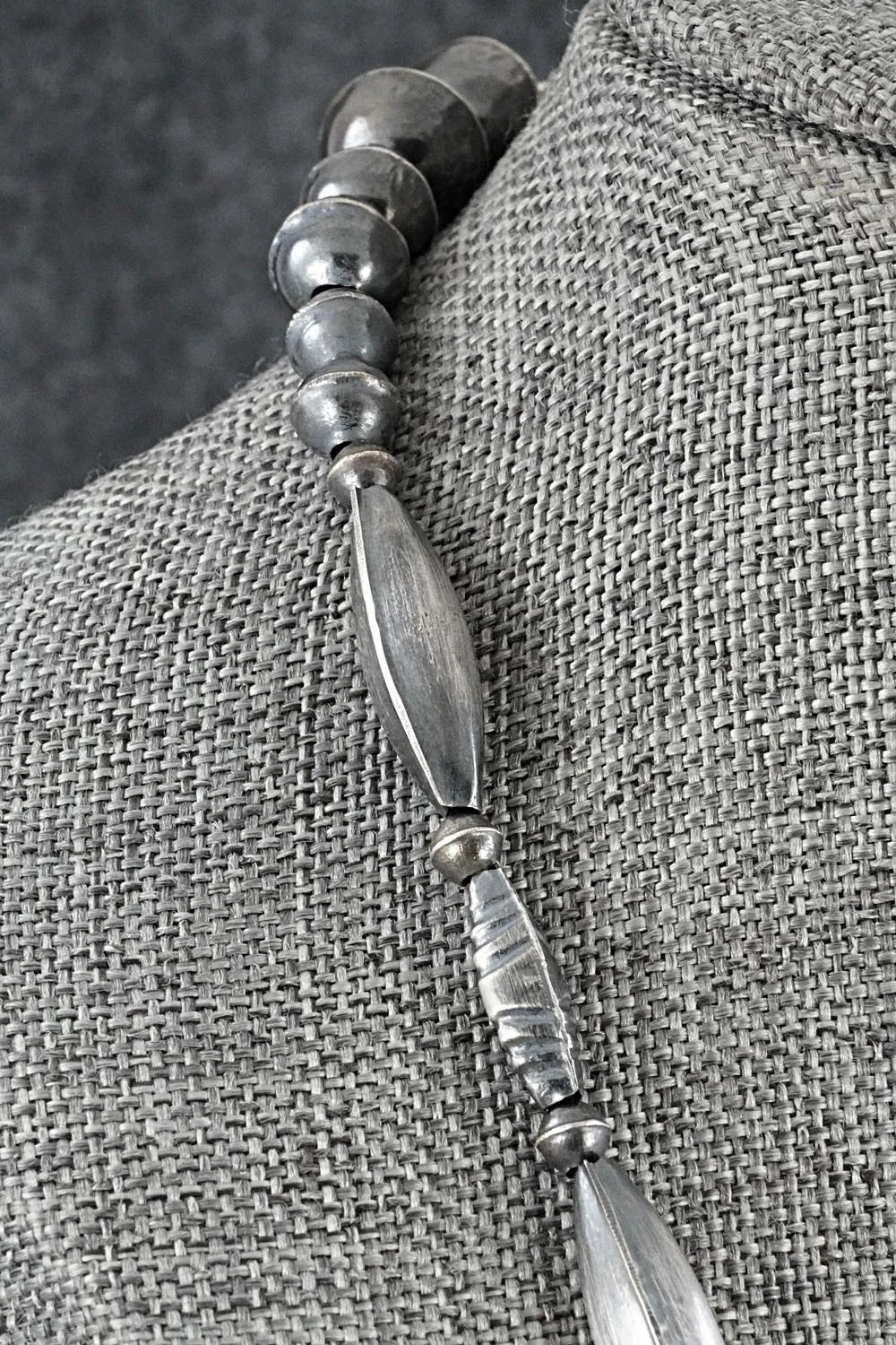 Sterling Silver Navajo Pearl Necklace 24" - Vintage