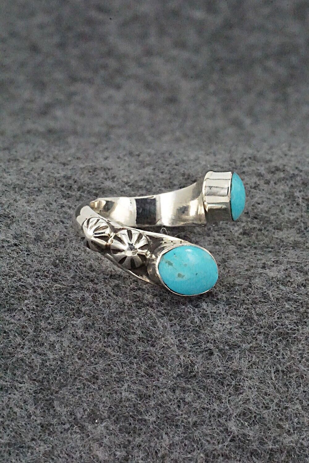 Turquoise & Sterling Silver Ring - Freda Martinez - Size 4.25