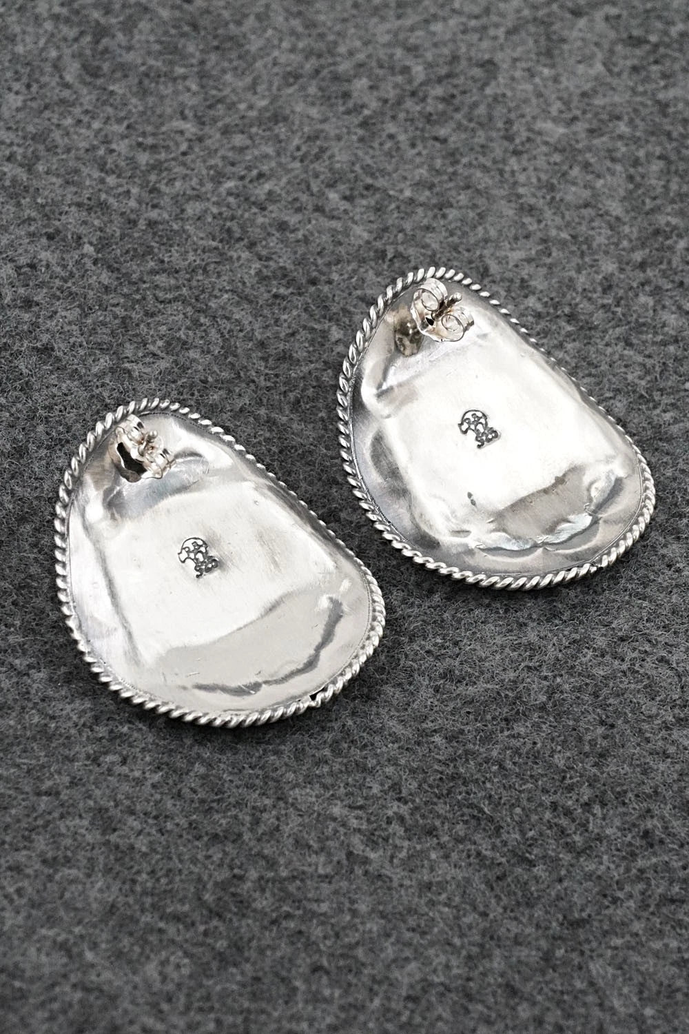 Turquoise & Sterling Silver Earrings - Bobby Platero