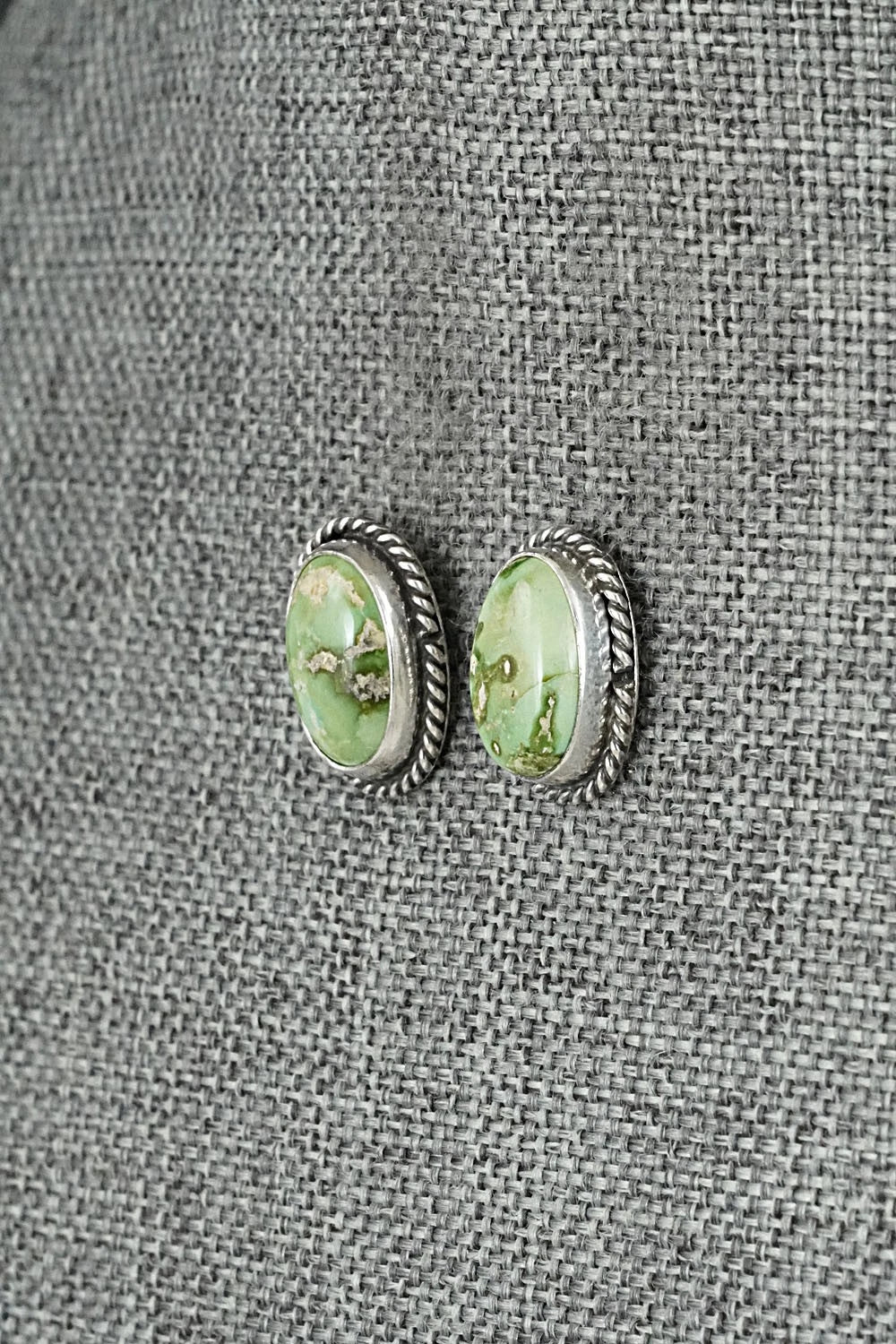 Turquoise & Sterling Silver Earrings - Rosemary Saunders