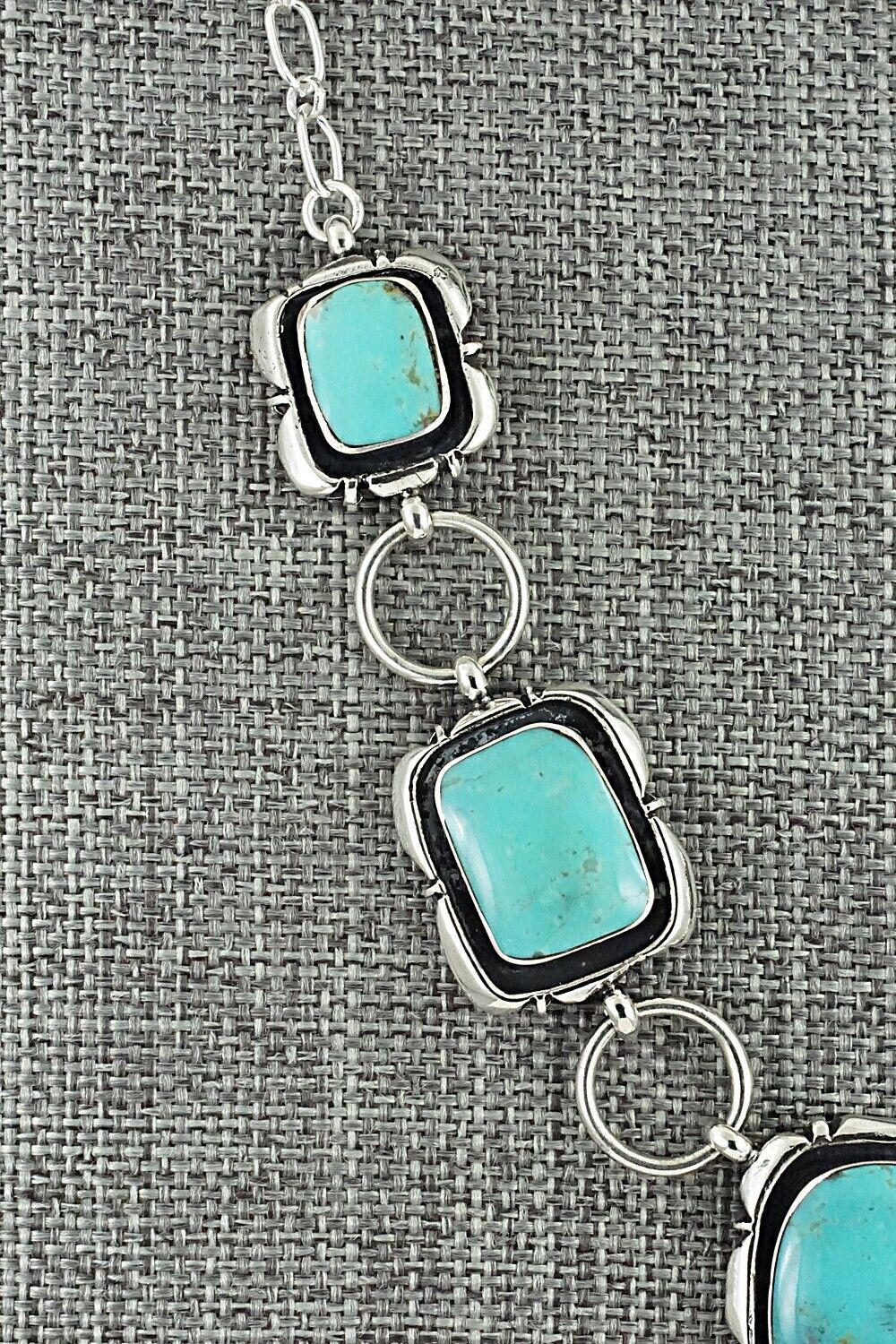 Turquoise & Sterling Silver Necklace - Mike Smith