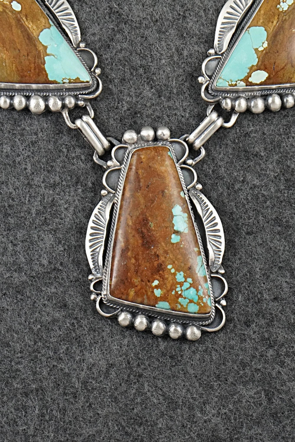Turquoise & Sterling Silver Necklace and Earrings Set - Bob Becenti