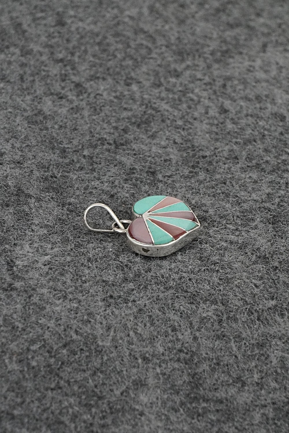 Turquoise, Mother of Pearl & Sterling Silver Pendant - Gina Dosedo