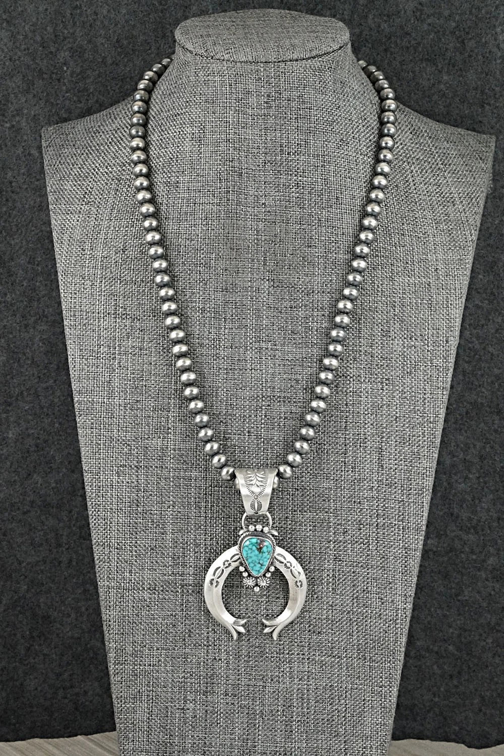 Turquoise & Sterling Silver Necklace - Samuel Yellowhair