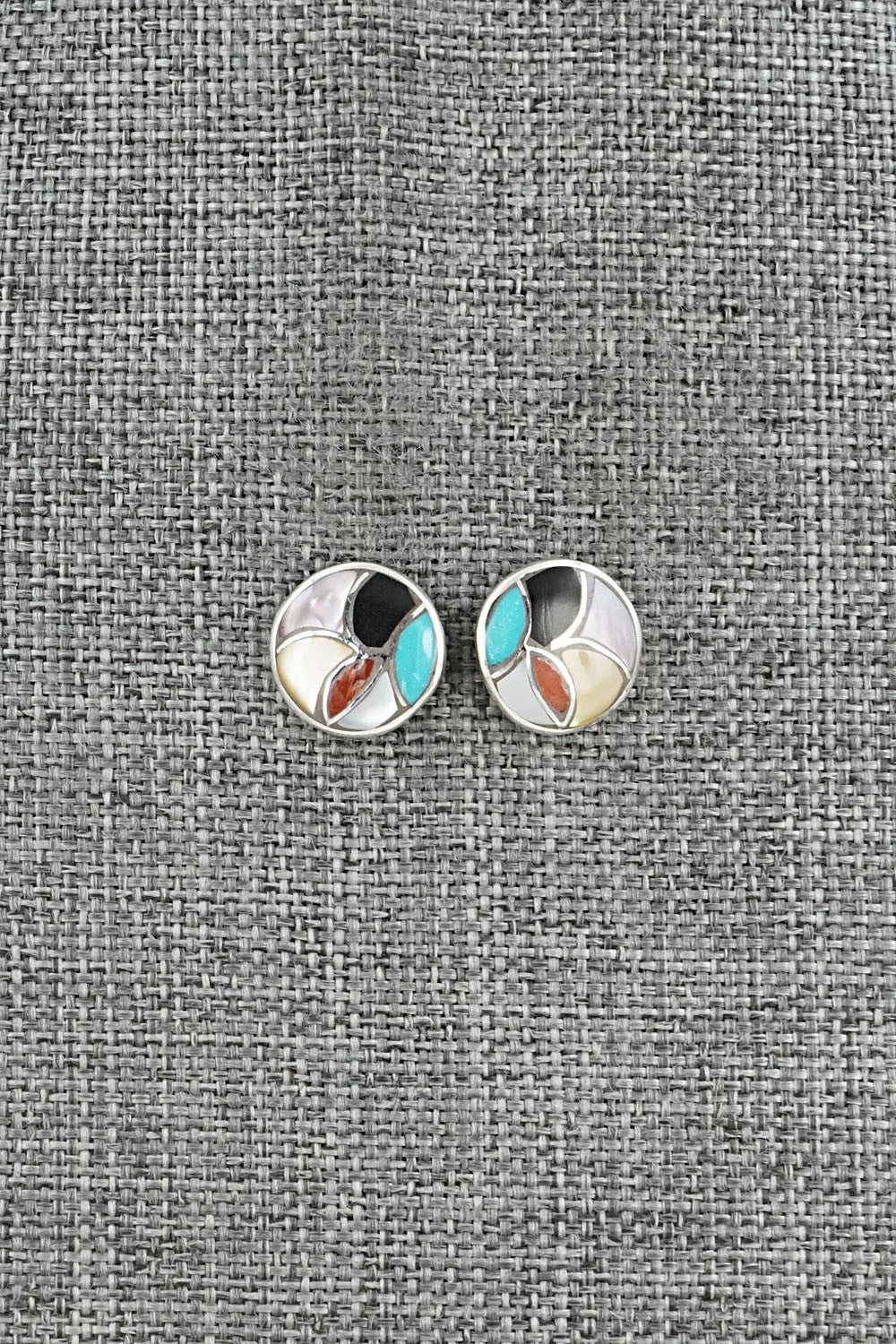Multi-Stone & Sterling Silver Earrings - Orena Leekya