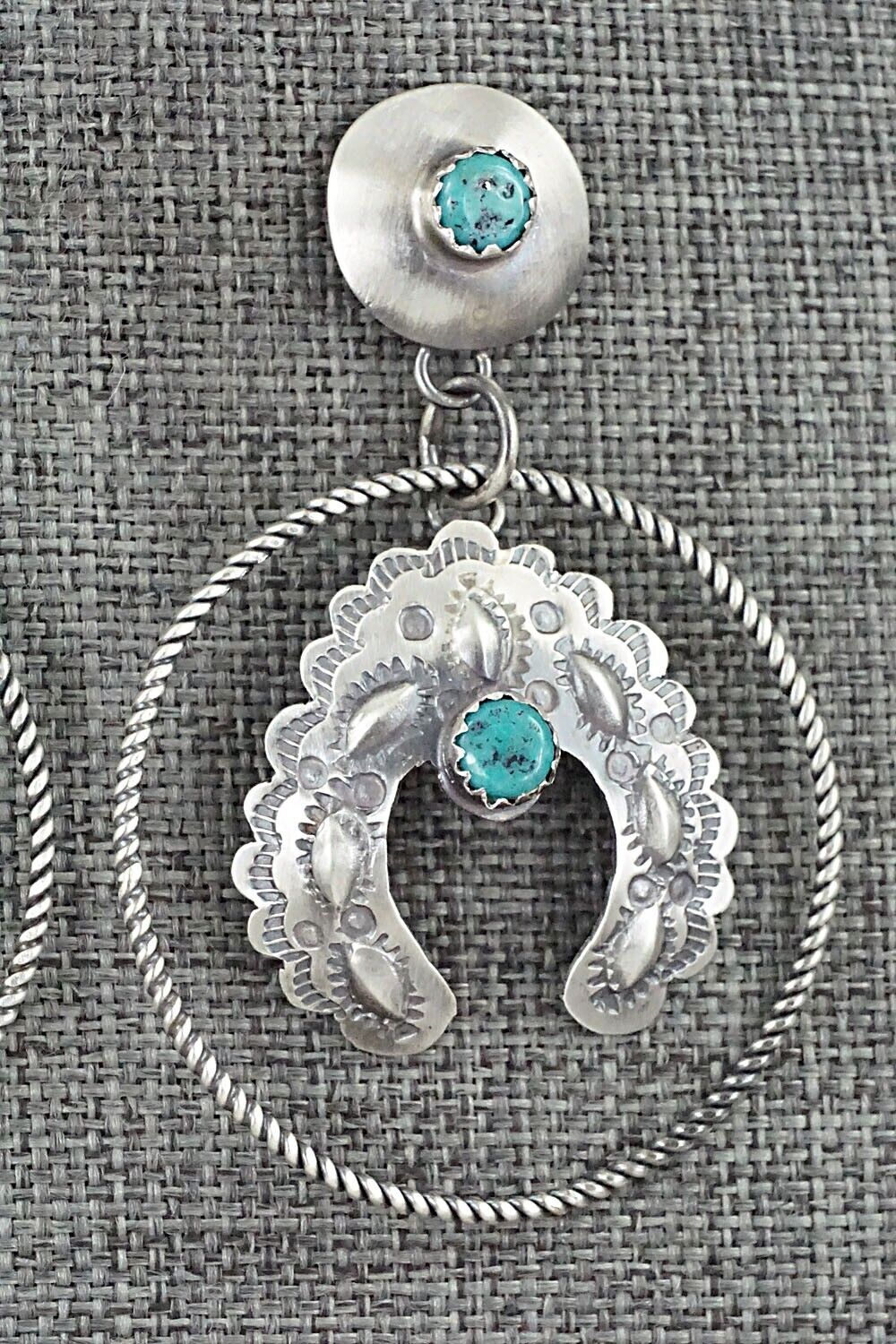 Turquoise & Sterling Silver Earrings - Gabrielle Yazzie