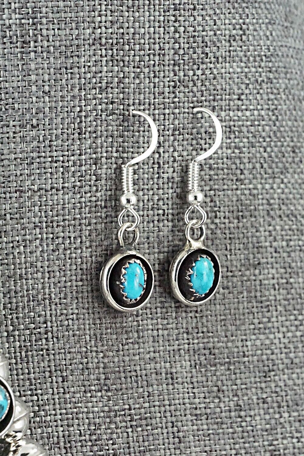 Turquoise & Sterling Silver Squash Blossom Set - Phil Garcia