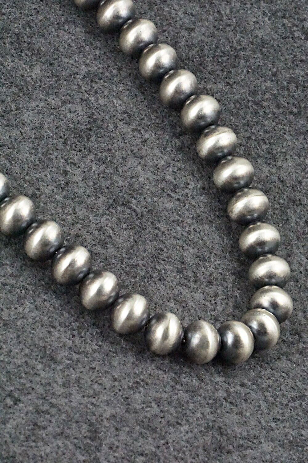 Sterling Silver Navajo Pearl Necklace - Bryannen Halwood