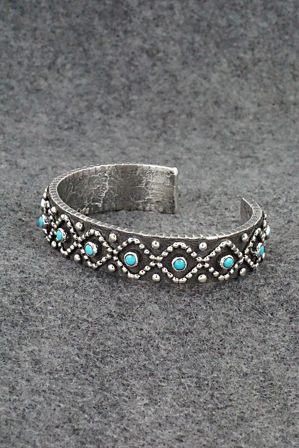 Turquoise & Sterling Silver Bracelet - Ernest Rangel