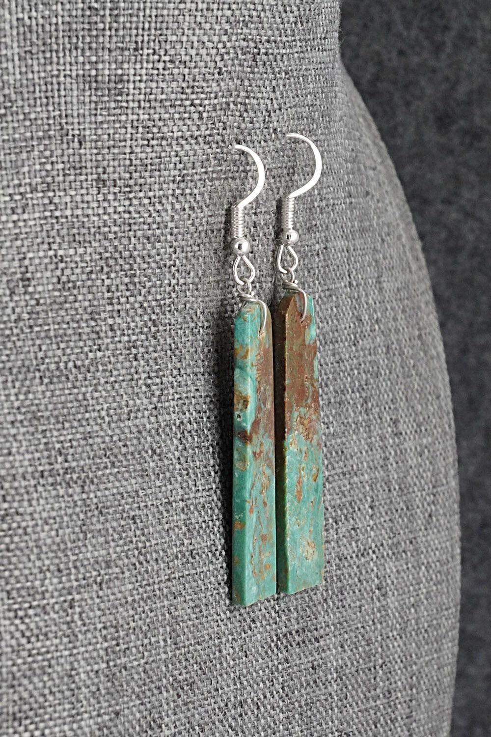 Turquoise & Sterling Silver Earrings - Tammy Nolcot
