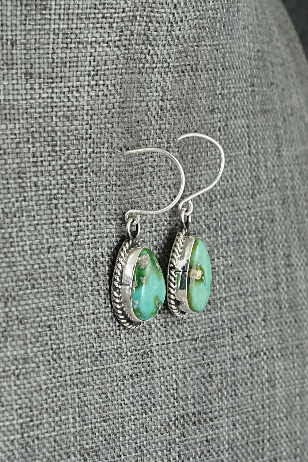 Turquoise & Sterling Silver Earrings - Rosemary Saunders