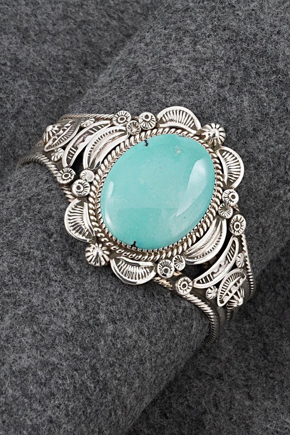 Turquoise & Sterling Silver Bracelet - Ella Linkin