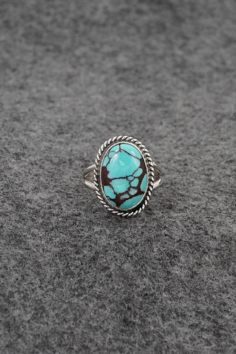 Turquoise & Sterling Silver Ring - Eugene Gruber - Size 6