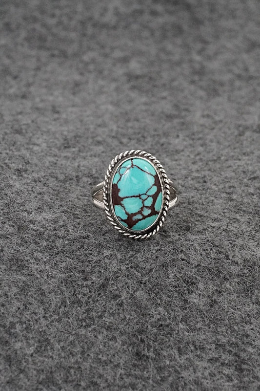 Turquoise & Sterling Silver Ring - Eugene Gruber - Size 6