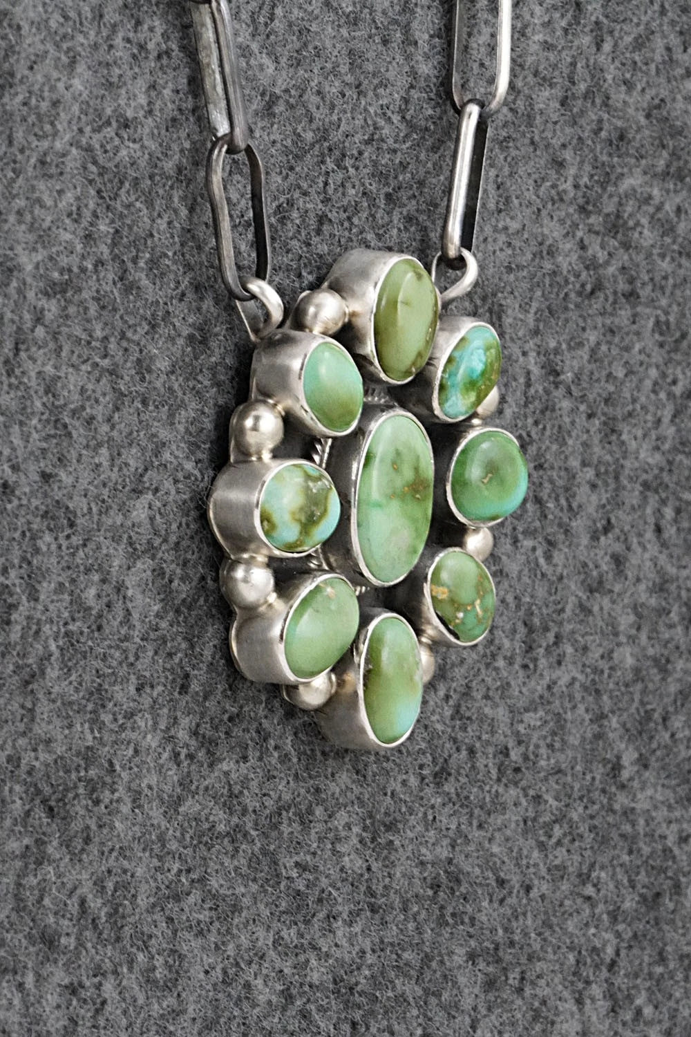 Turquoise & Sterling Silver Necklace - Kathleen Livingston