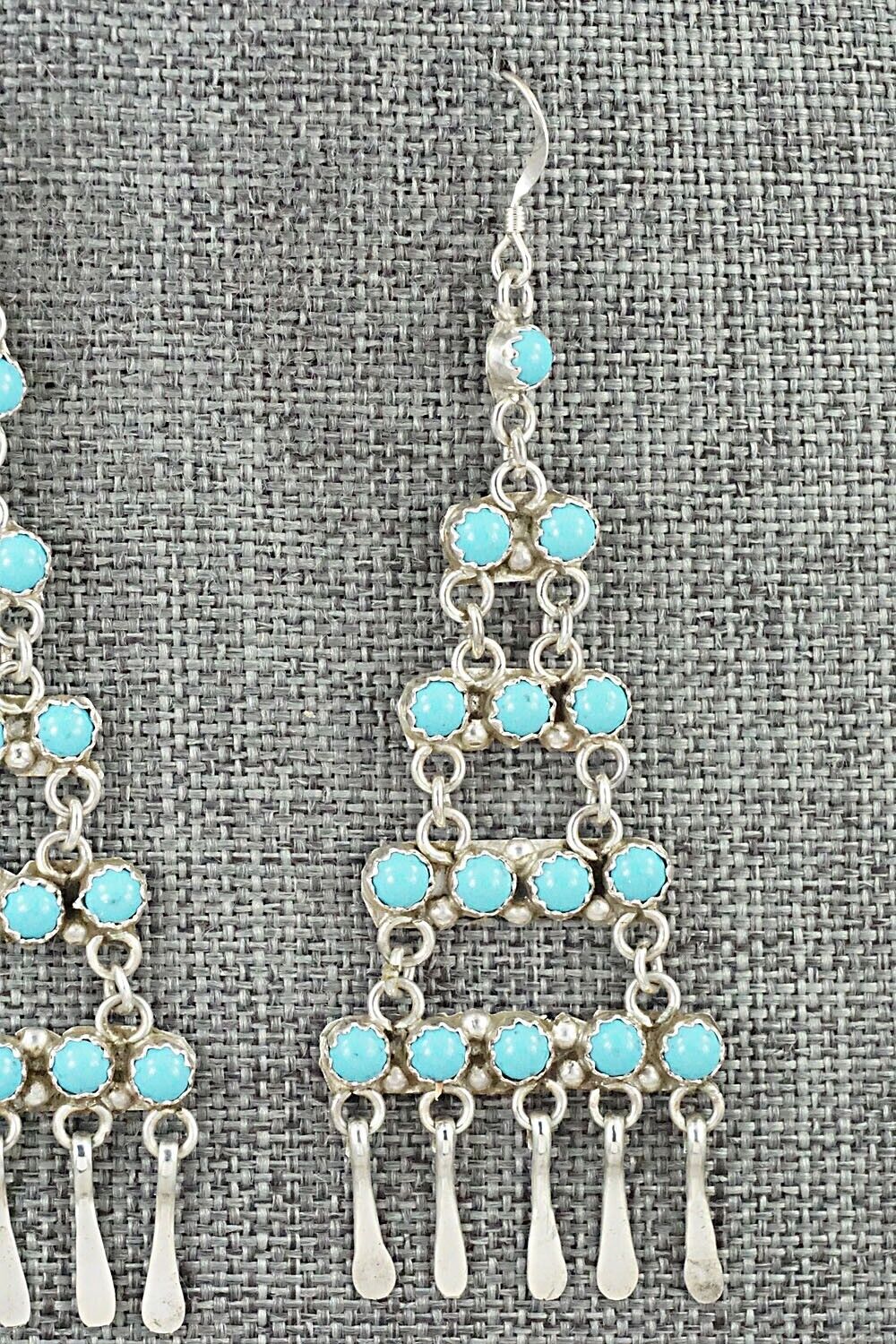 Turquoise & Sterling Silver Earrings - Sylvia Chee