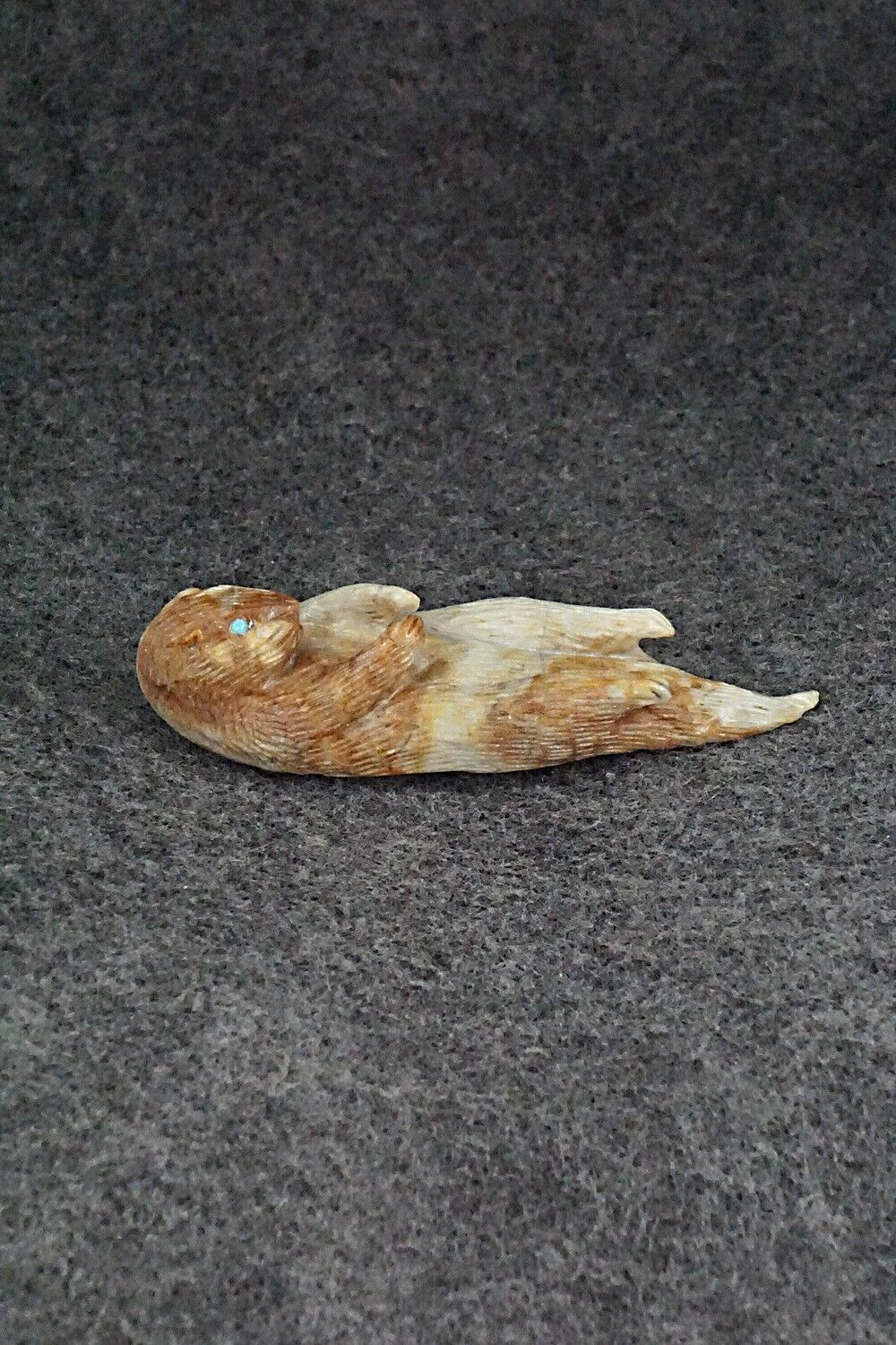 Otter Zuni Fetish Carving - Lance Cheama