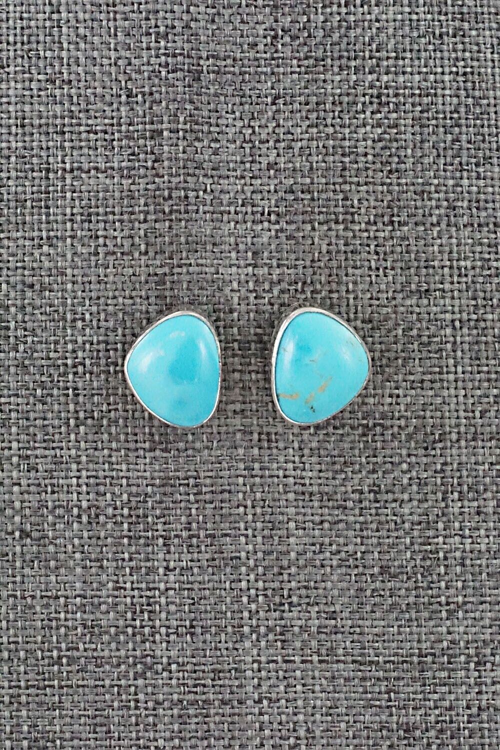 Turquoise & Sterling Silver Earrings - Marco Begaye