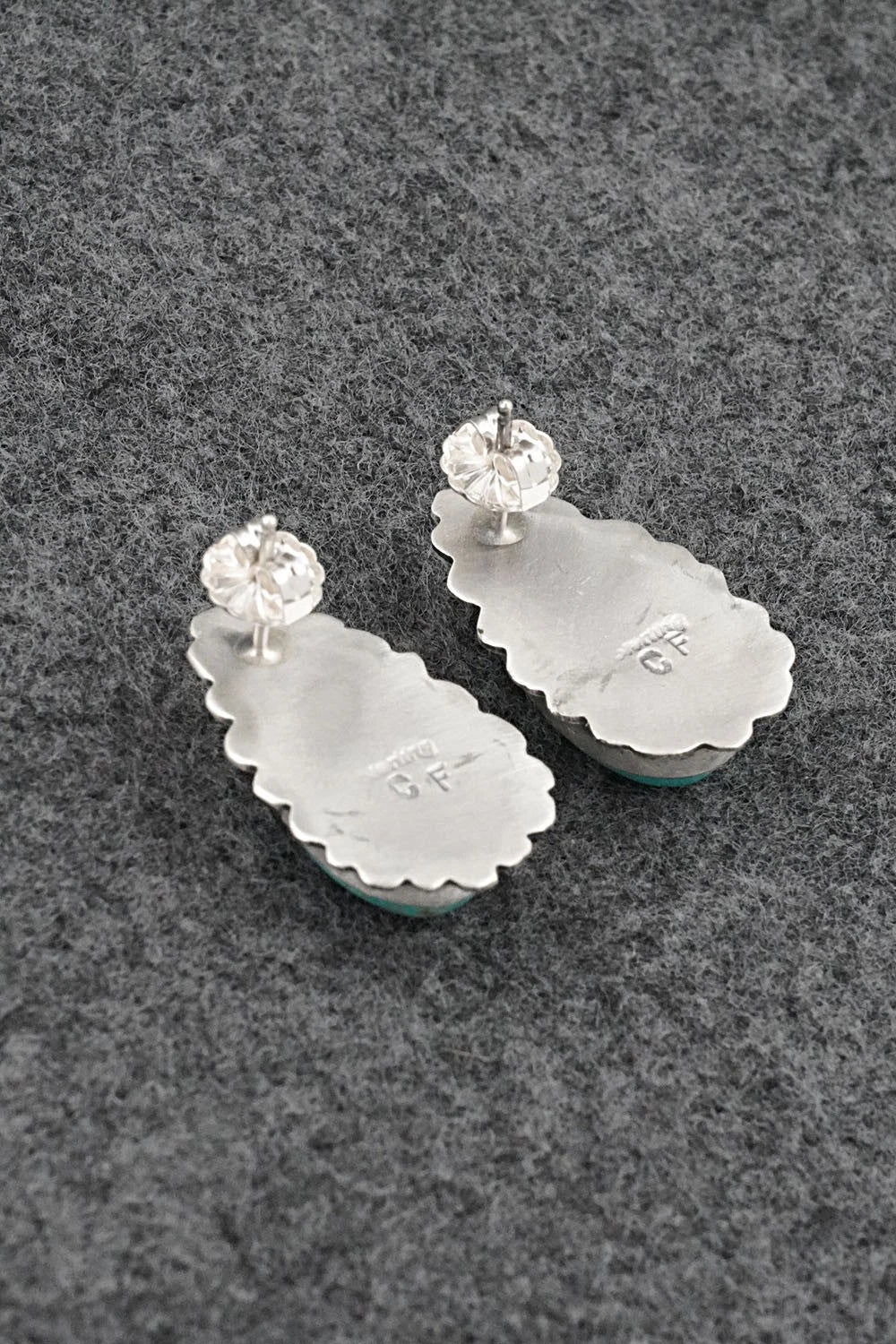 Turquoise & Sterling Silver Earrings - Carlos Francisco
