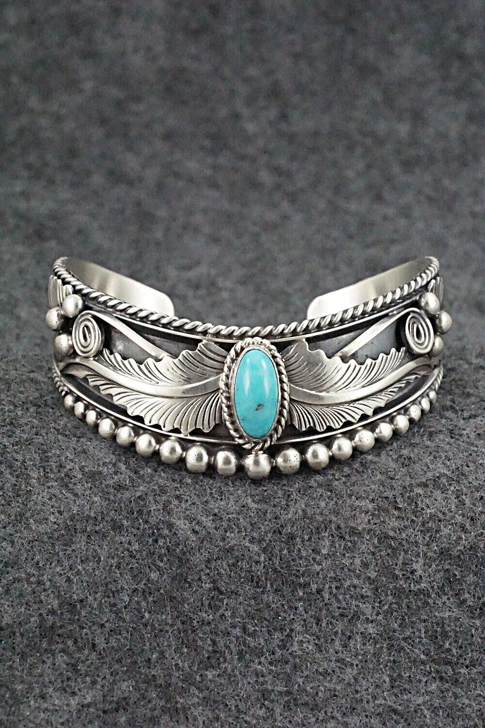 Turquoise & Sterling Silver Bracelet - Tom Lewis