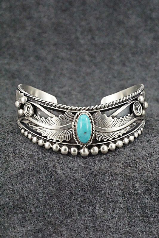 Turquoise & Sterling Silver Bracelet - Tom Lewis