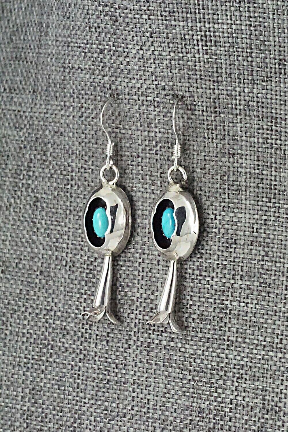 Turquoise & Sterling Silver Blossom Earrings - Phil Garcia