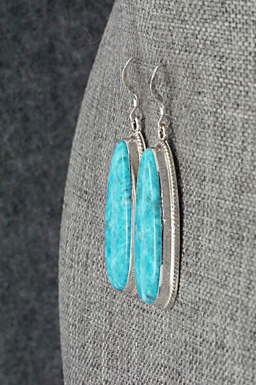 Turquoise and Sterling Silver Earrings - Sharon McCarthy