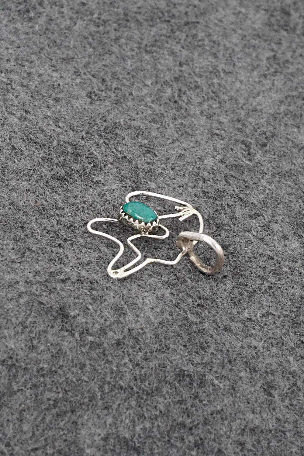 Turquoise & Sterling Silver Pendant - Priscilla Reeder