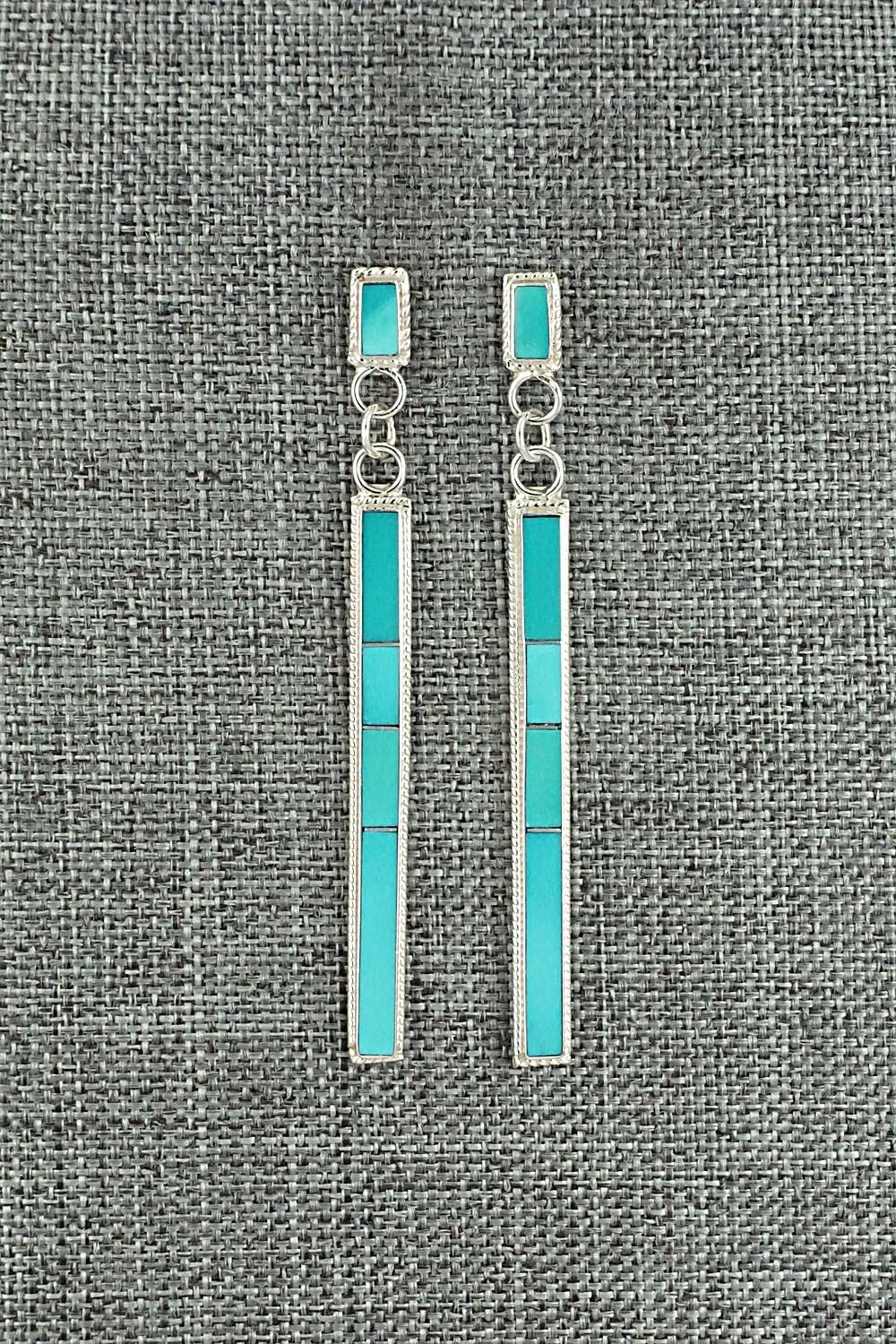 Turquoise & Sterling Silver Earrings - Ricky Booqua