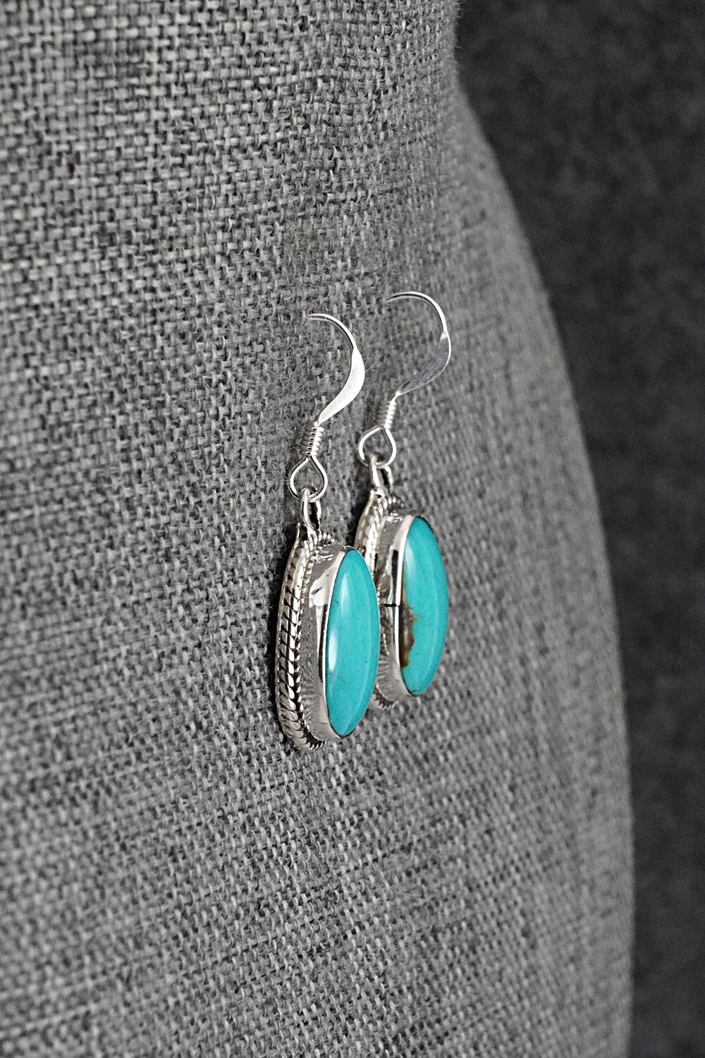 Turquoise & Sterling Silver Earrings - Sharon McCarthy