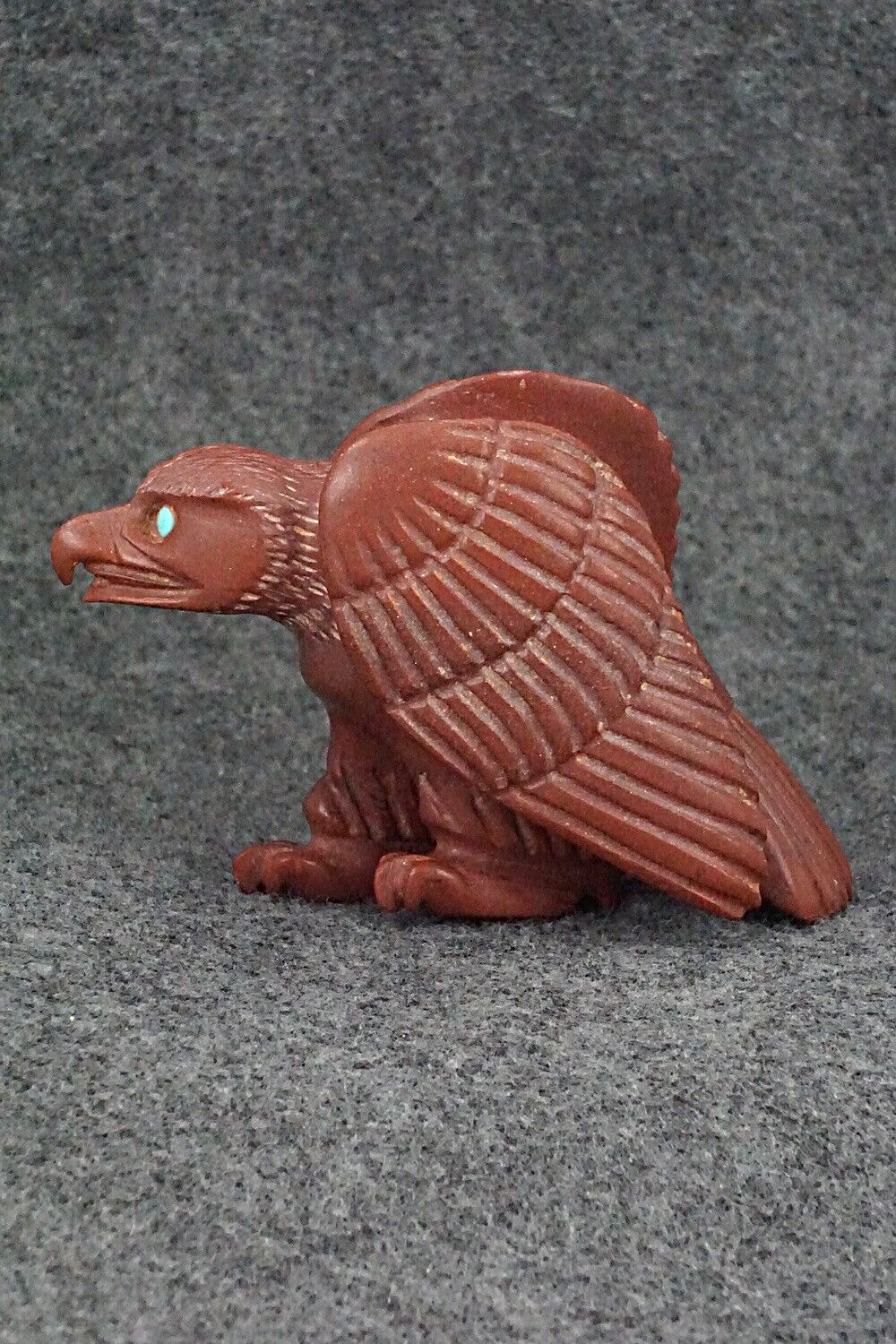 Eagle Zuni Fetish Carving - Albert Eustace Sr.
