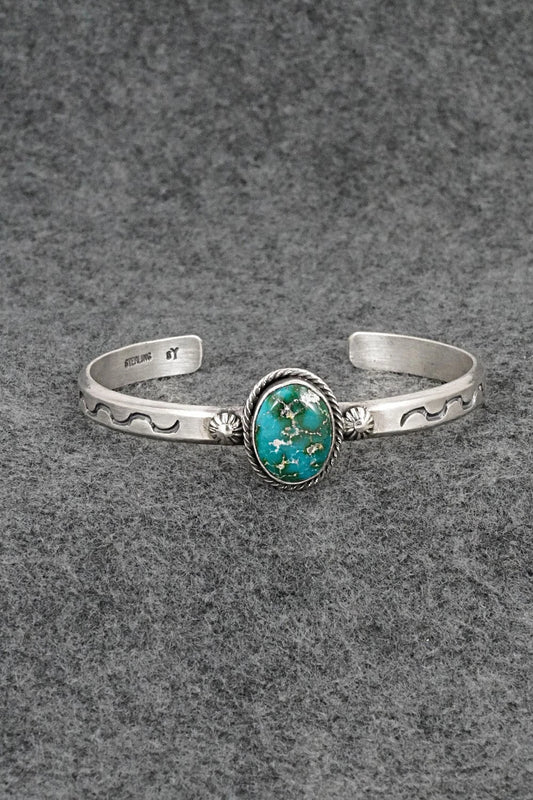 Turquoise & Sterling Silver Bracelet - Samuel Yellowhair