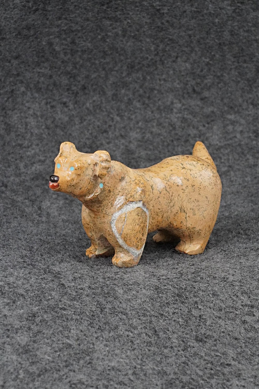Dog Zuni Fetish Carving - Freddie Leekya