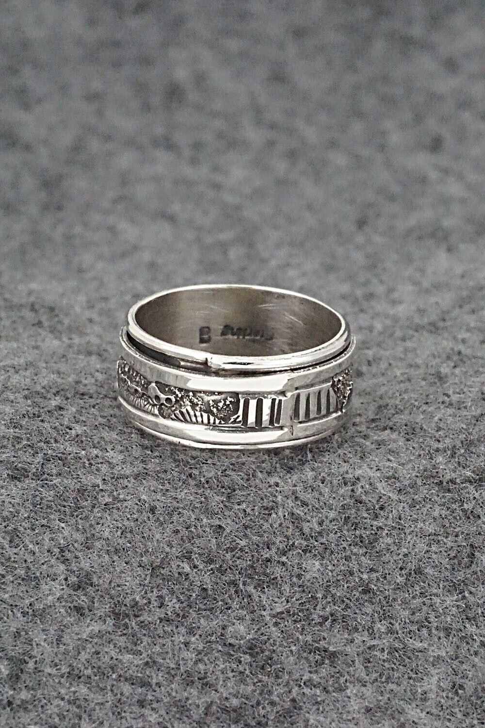 Sterling Silver Spinner Ring - Elaine Becenti - Size 9.75