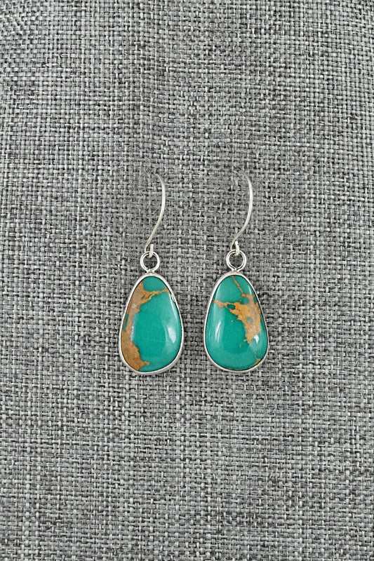 Turquoise & Sterling Silver Earrings - Rosemary Saunders