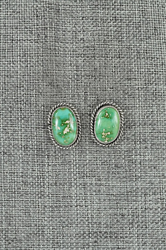 Turquoise & Sterling Silver Earrings - Rosemary Saunders