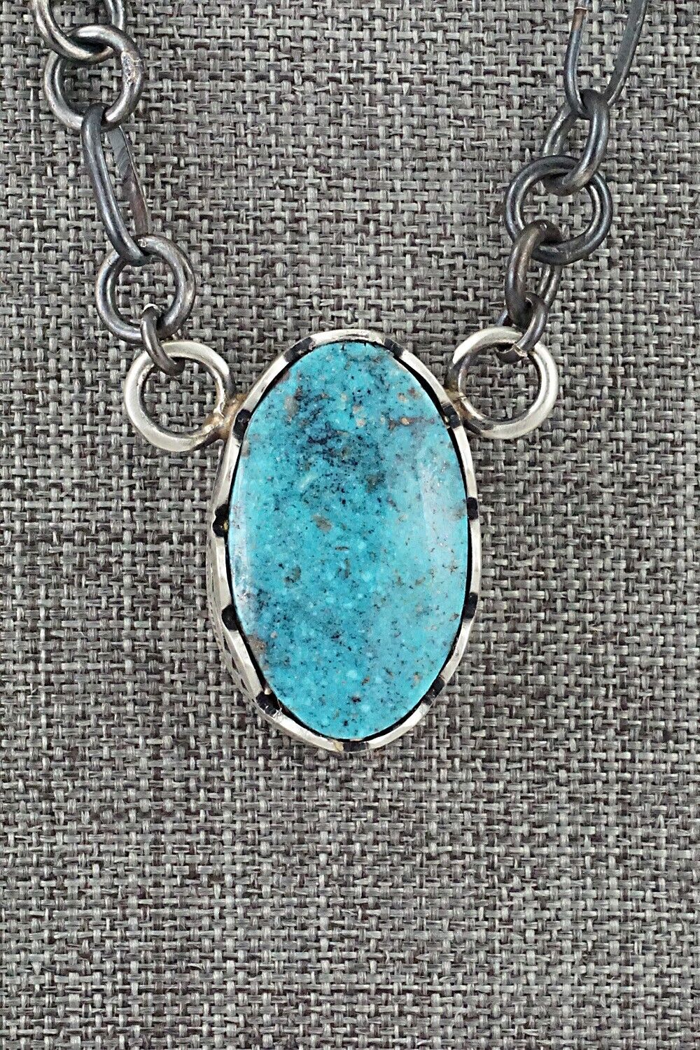 Turquoise & Sterling Silver Necklace - Paul Livingston