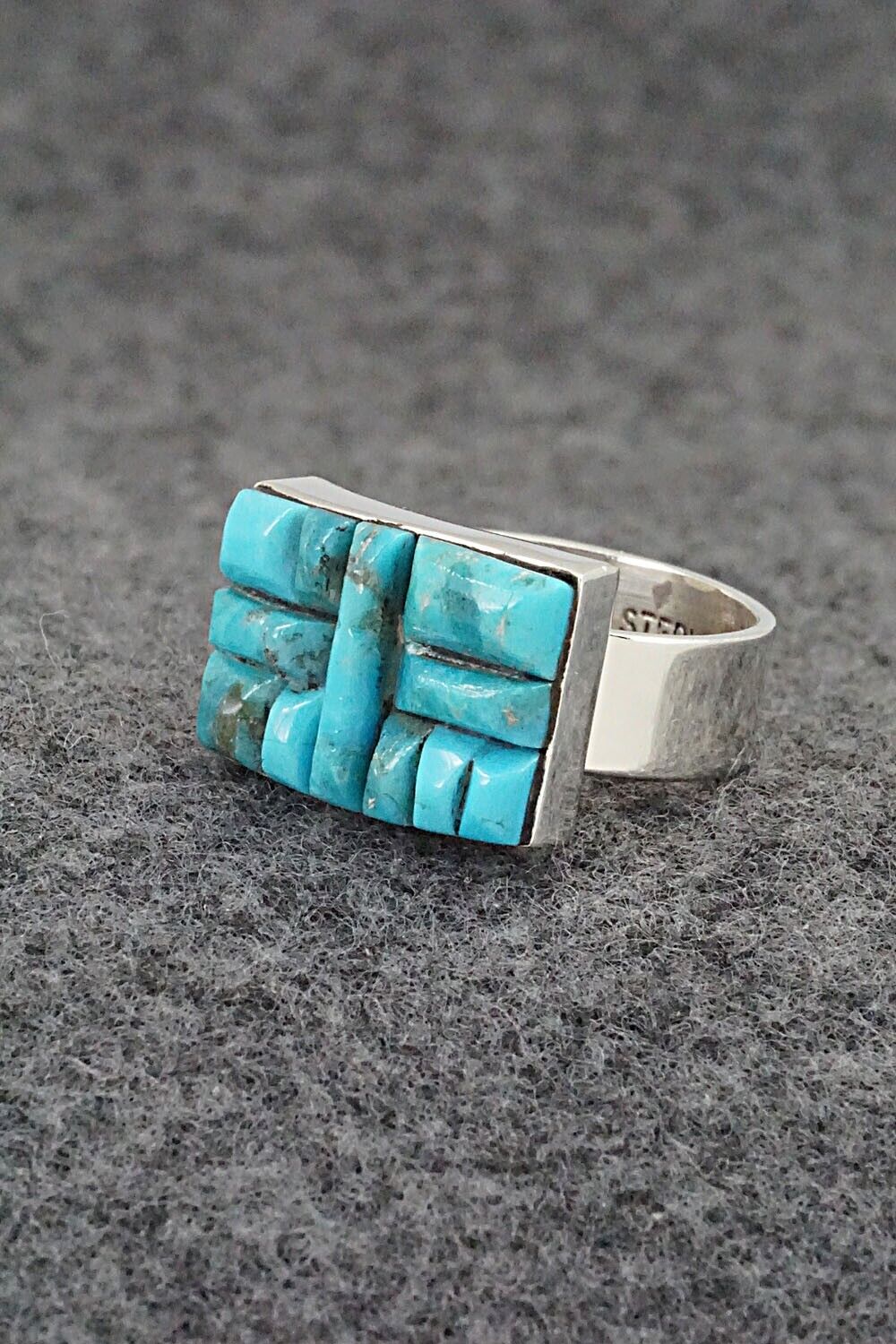 Turquoise & Sterling Silver Ring - Julia Etsitty - Size 6