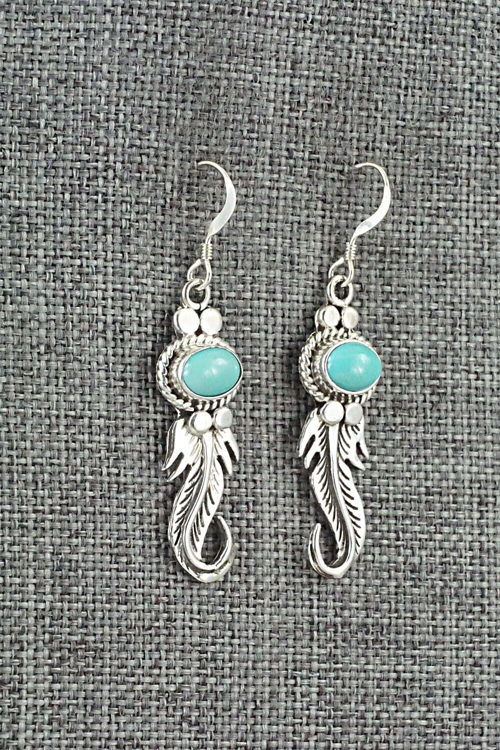 Turquoise & Sterling Silver Earrings - Judy Largo