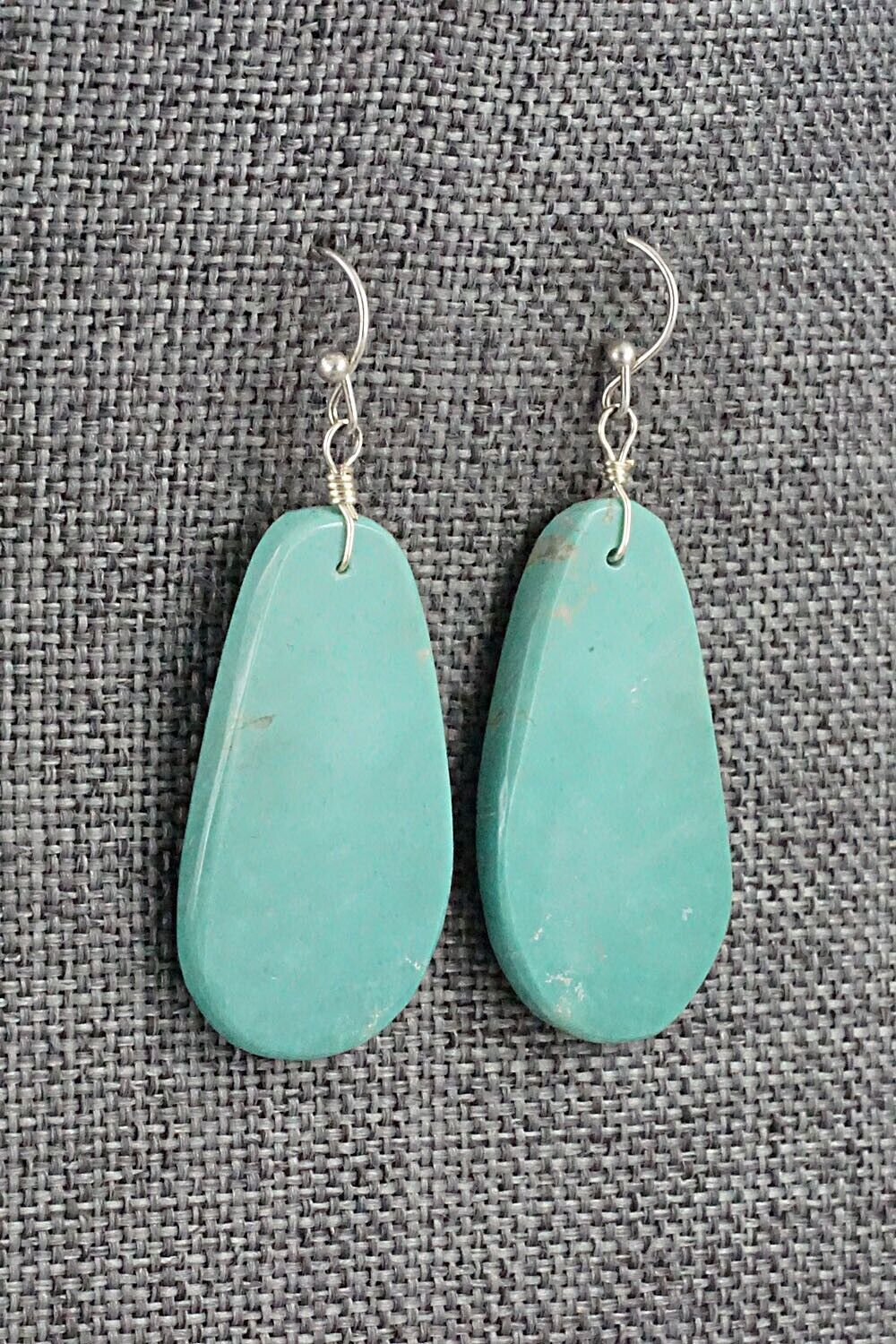 Turquoise & Sterling Silver Earrings - Joe Garcia