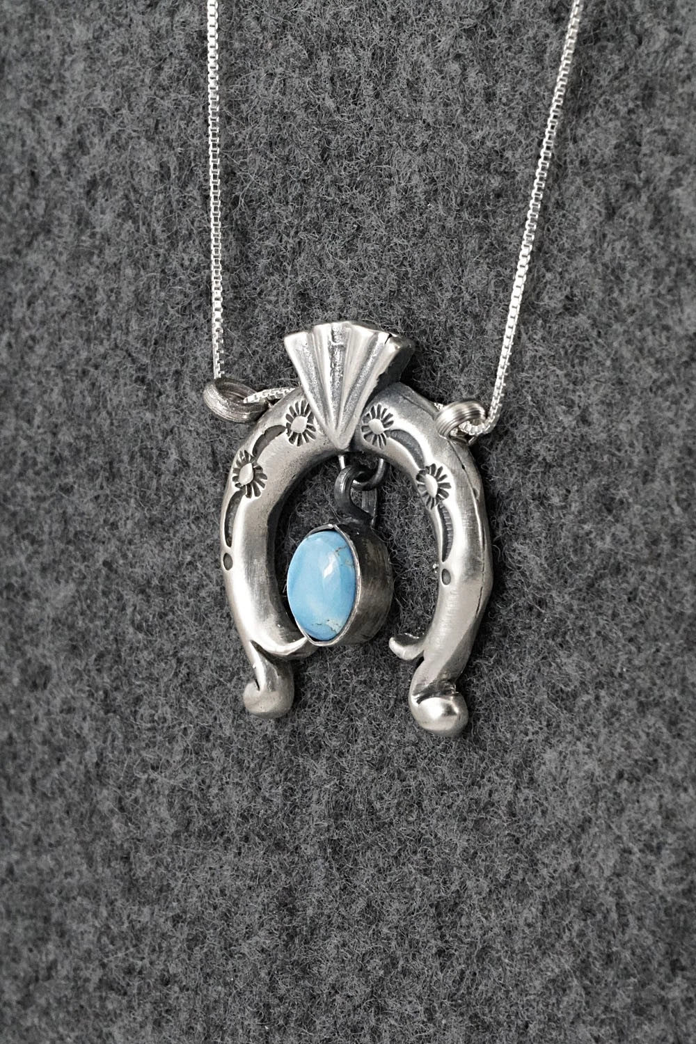 Turquoise & Sterling Silver Necklace - Gary Shorty