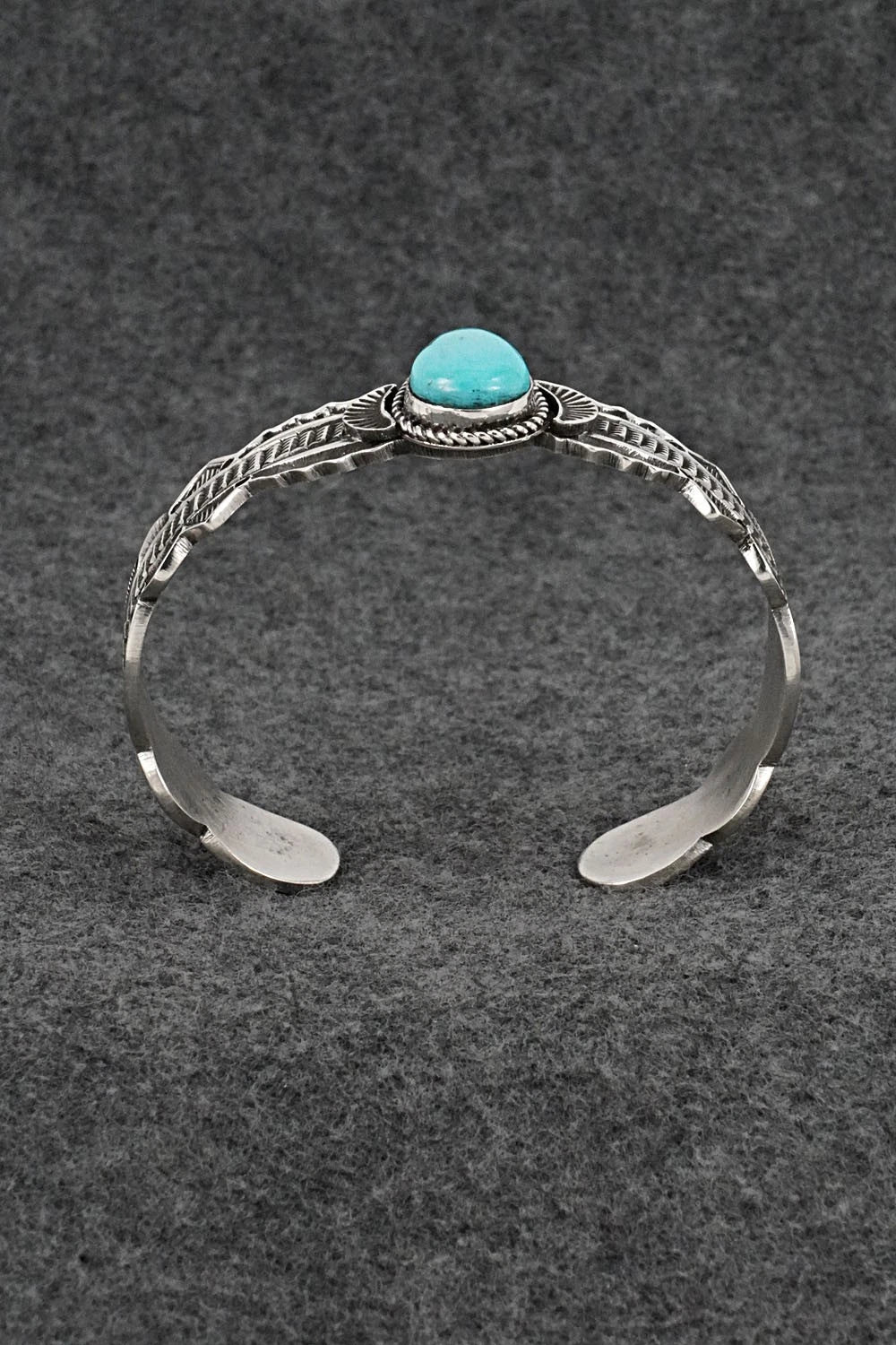Turquoise & Sterling Silver Bracelet - Leonard Maloney
