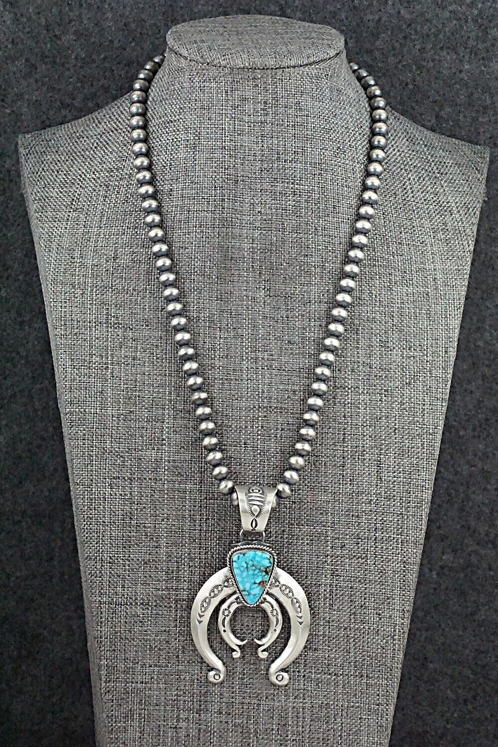 Turquoise & Sterling Silver Necklace - Paige Gordon