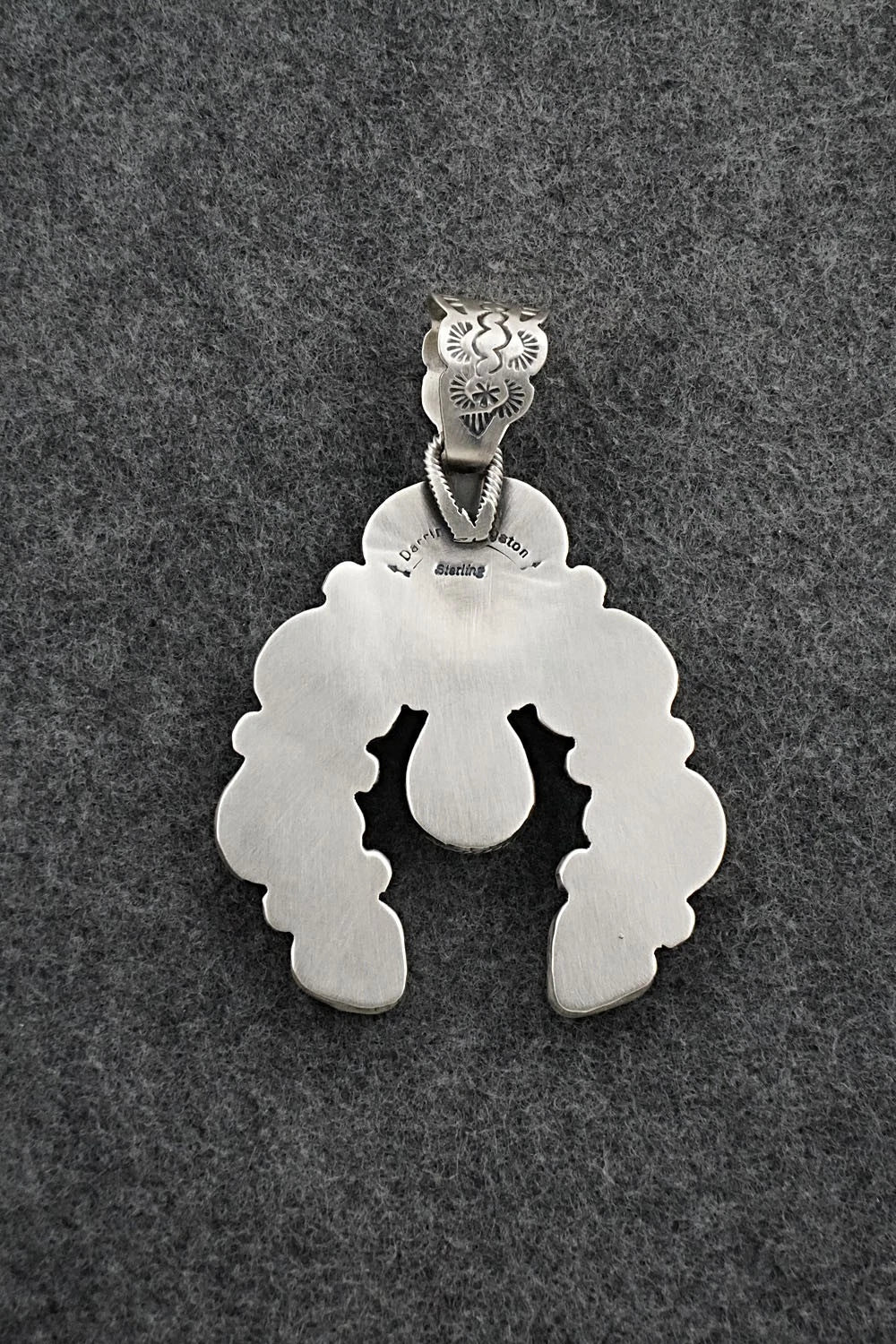 Turquoise & Sterling Silver Pendant - Darrin Livingston