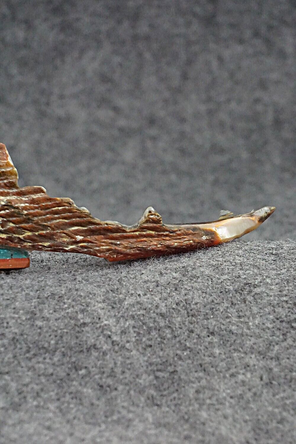 Swordfish Zuni Fetish Carving - Donovan Laiwakete